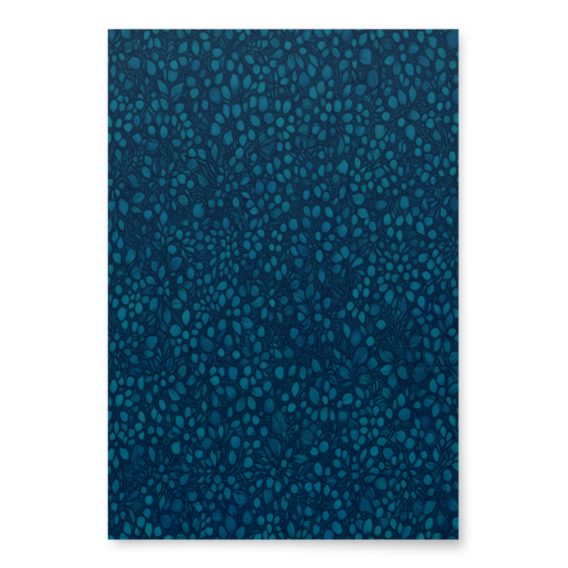 Teal Organic Diamonds Wrapping Paper