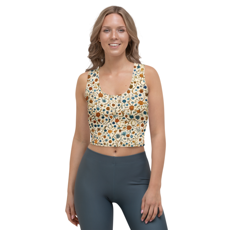 Crop Top: Watercolor & Parchment