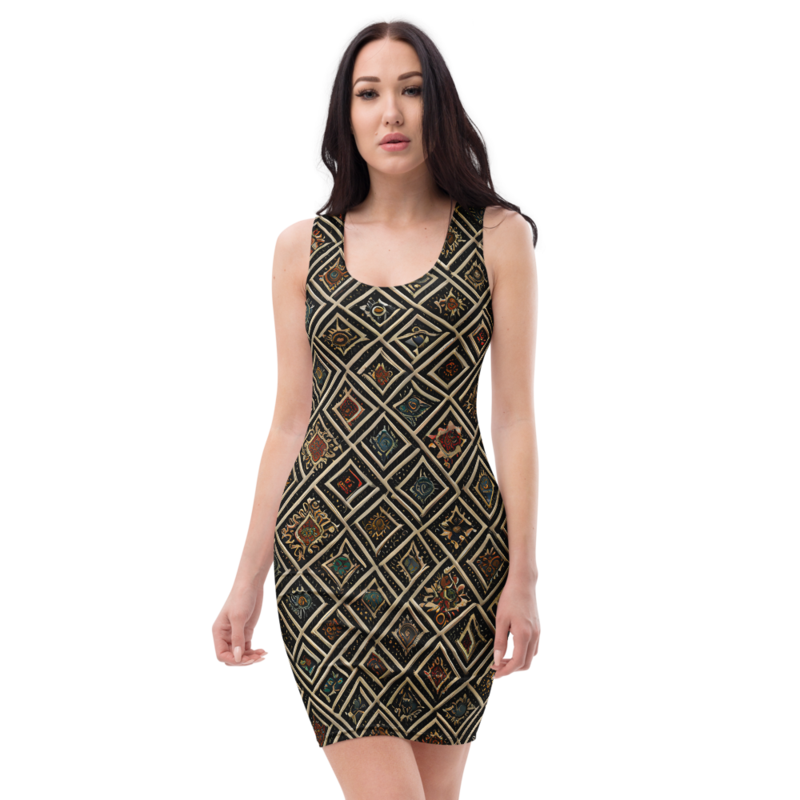 Bodycon Dress: Mosaic & Velvet