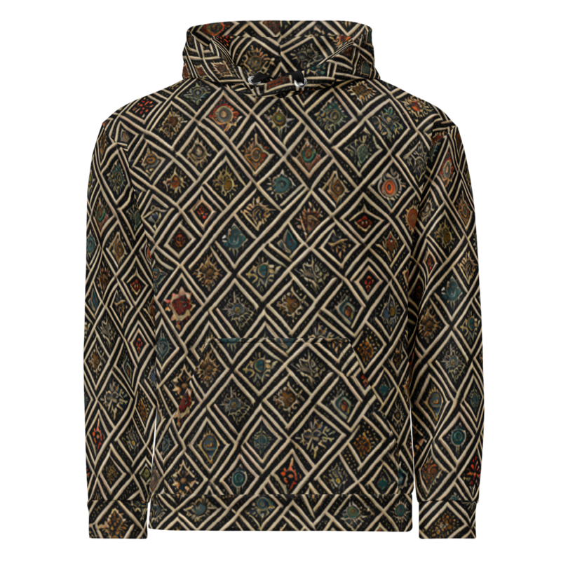 Eco Hoodie: Cloud & Ripple