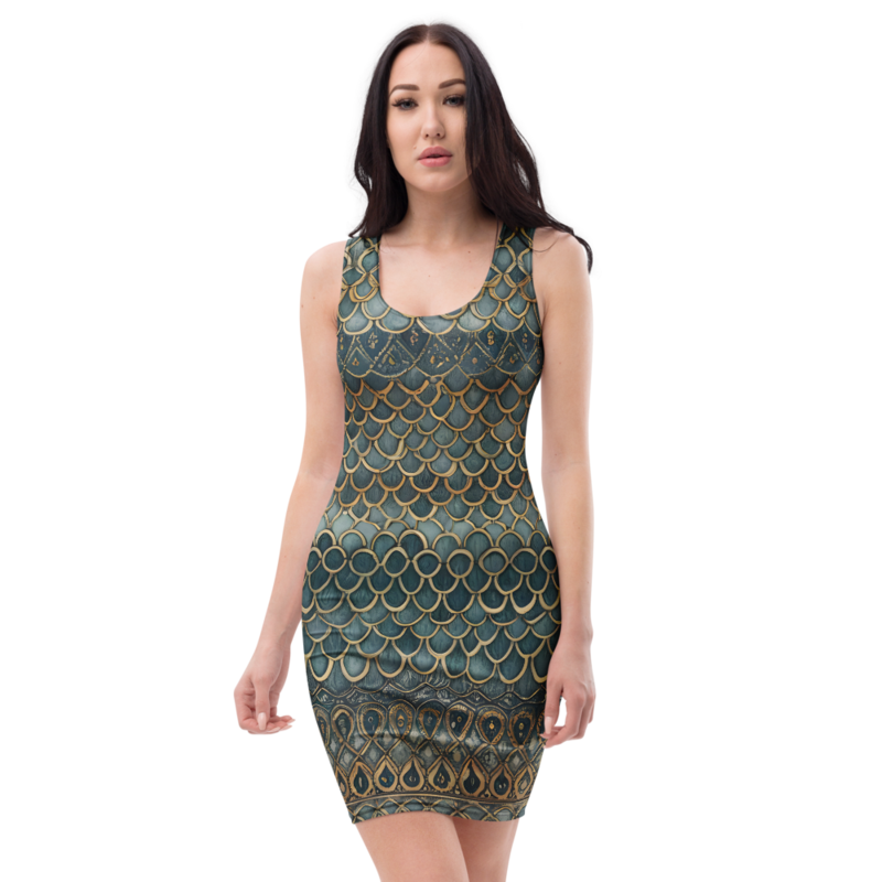 Bodycon Dress: Sacred & Watercolor