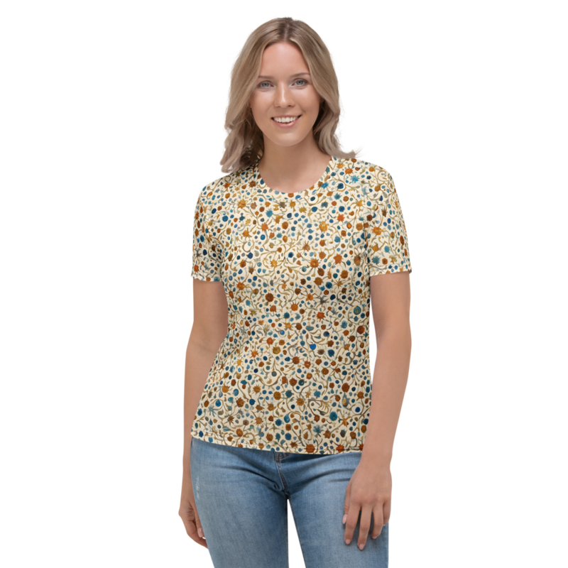 Women's T-Shirt: Watercolor & Parchment