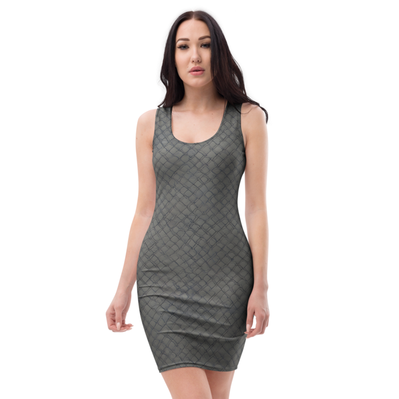 Bodycon Dress: Linen & Golden