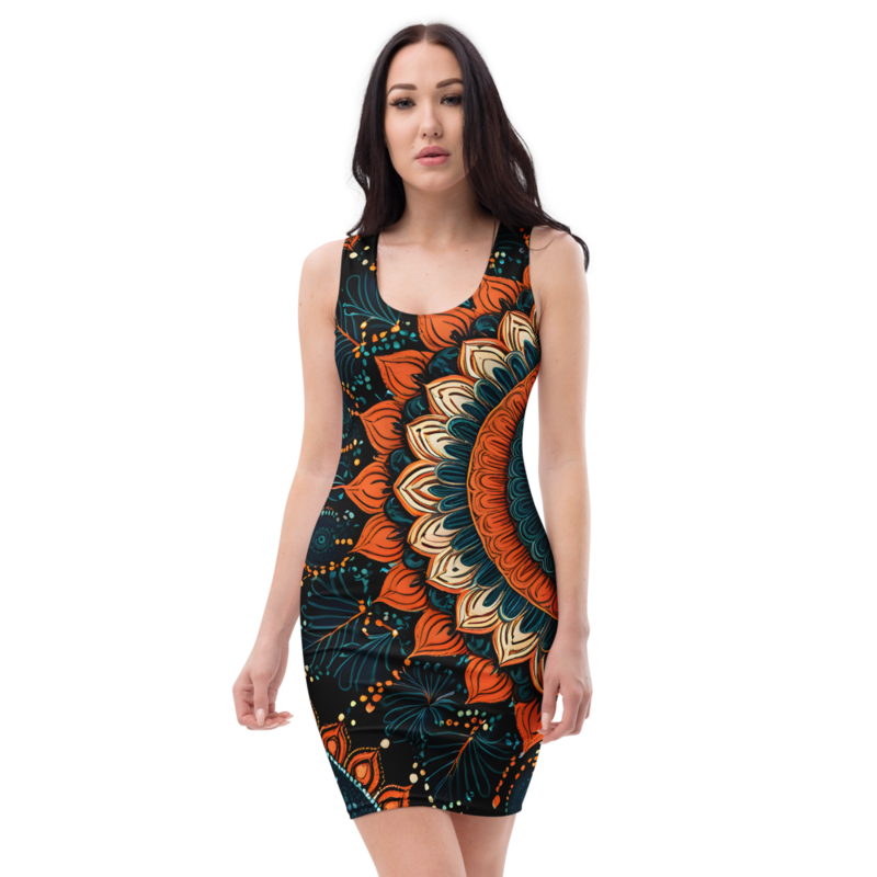 Bodycon Dress: Mandala & Velvet