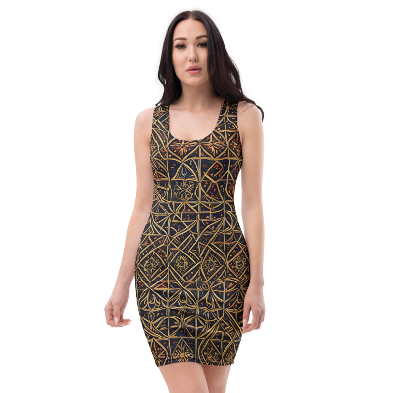 Bodycon Dress: Lattice & Mystic