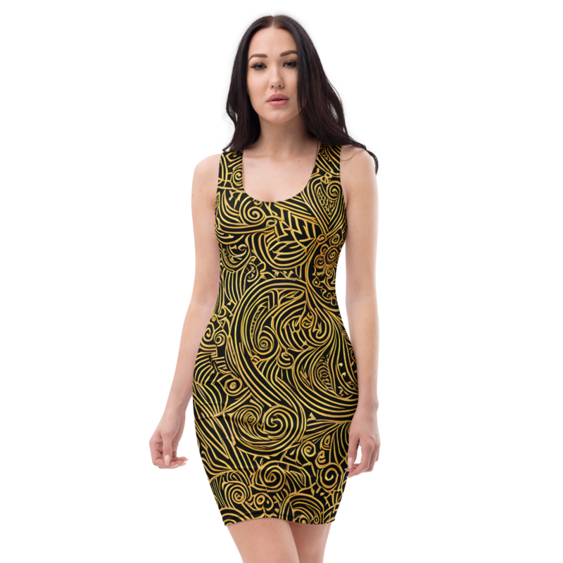 Bodycon Dress: Embroidery & Ethereal