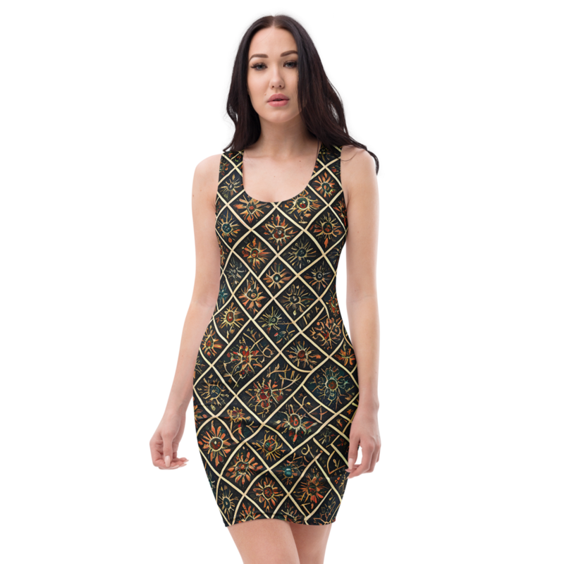 Bodycon Dress: Mystic & Embroidery