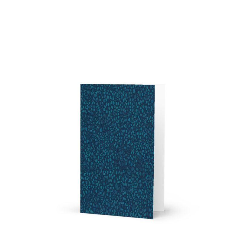 Teal Organic Diamonds Standard Post Card