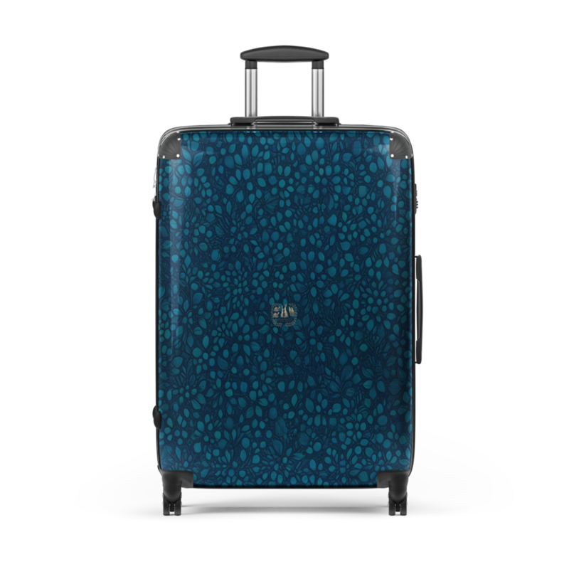 Teal Organic Diamonds Suitcase