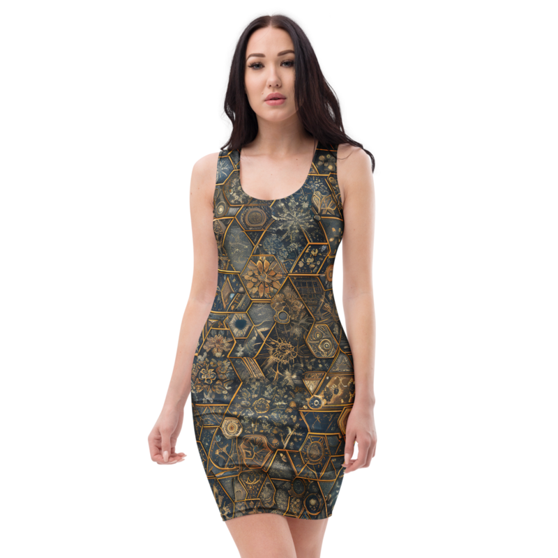 Bodycon Dress: Hopeful & Snowflake