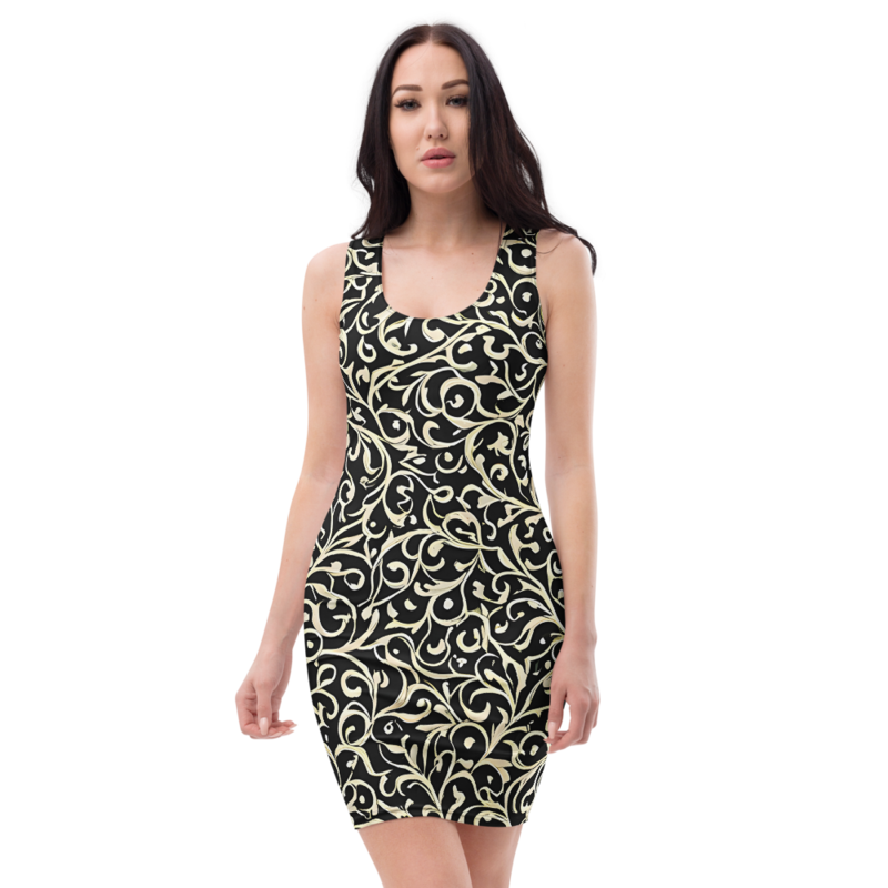 Bodycon Dress: Serene & Interwoven