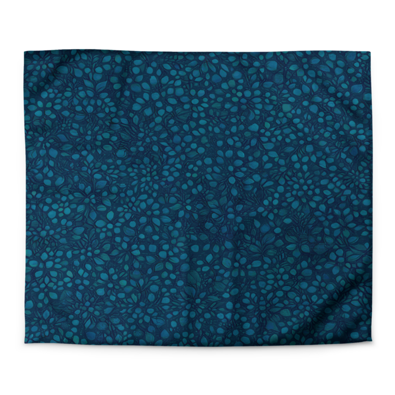 Teal Organic Diamonds Microfiber Duvet Cover