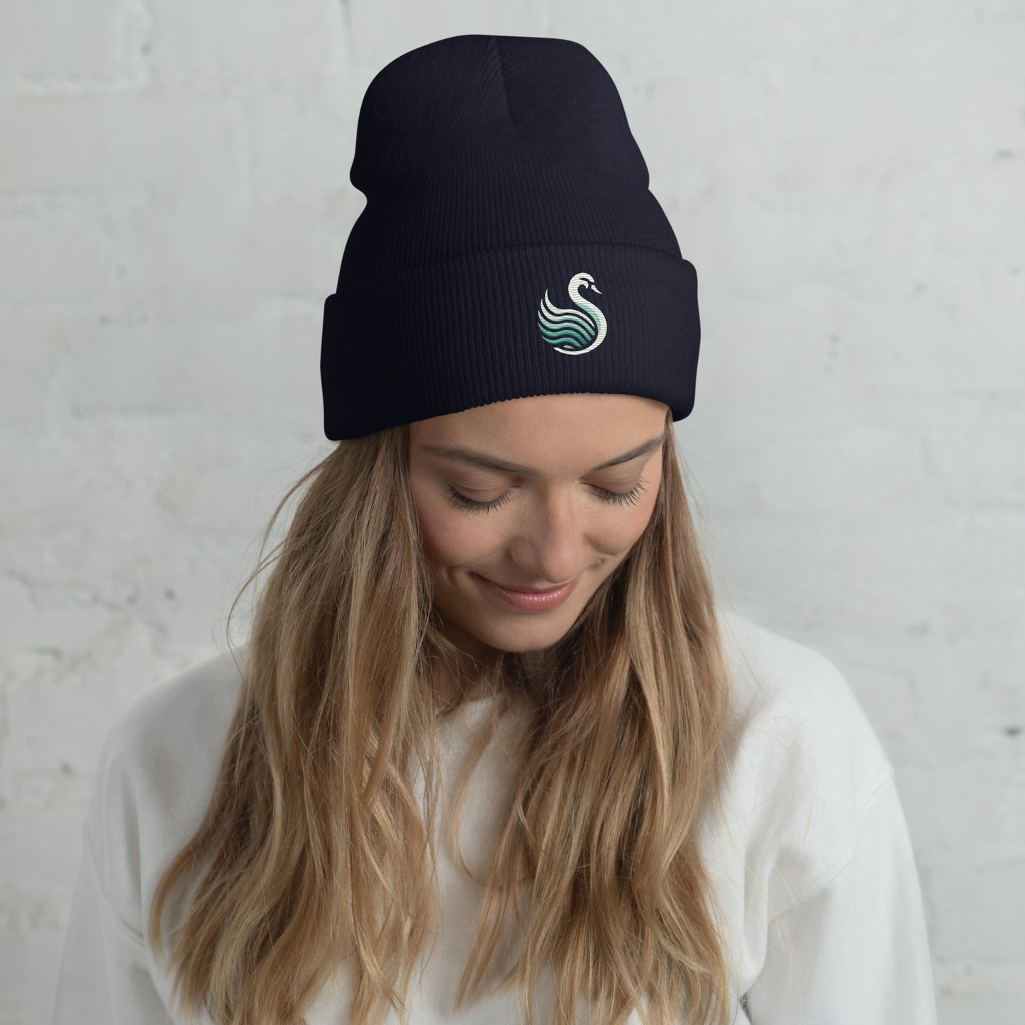 Swan Beanie (Embroidery)