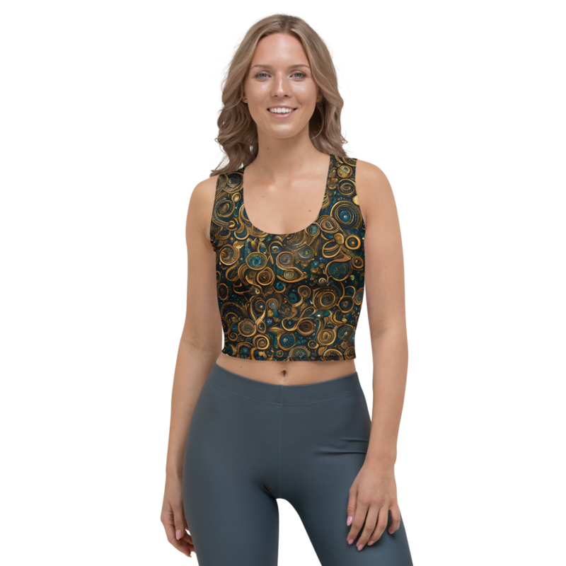 Crop Top: Mosaic & Velvet