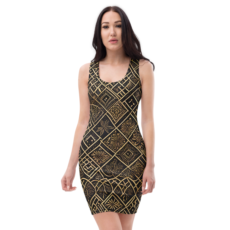 Bodycon Dress: Mystic & Embroidery