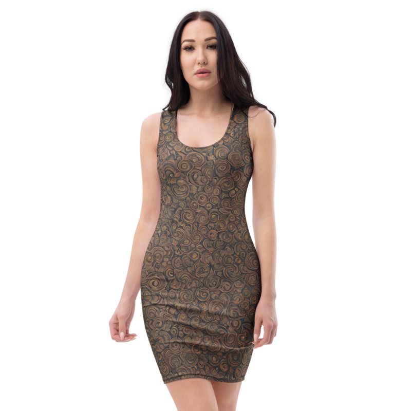 Bodycon Dress: Cloud & Ripple
