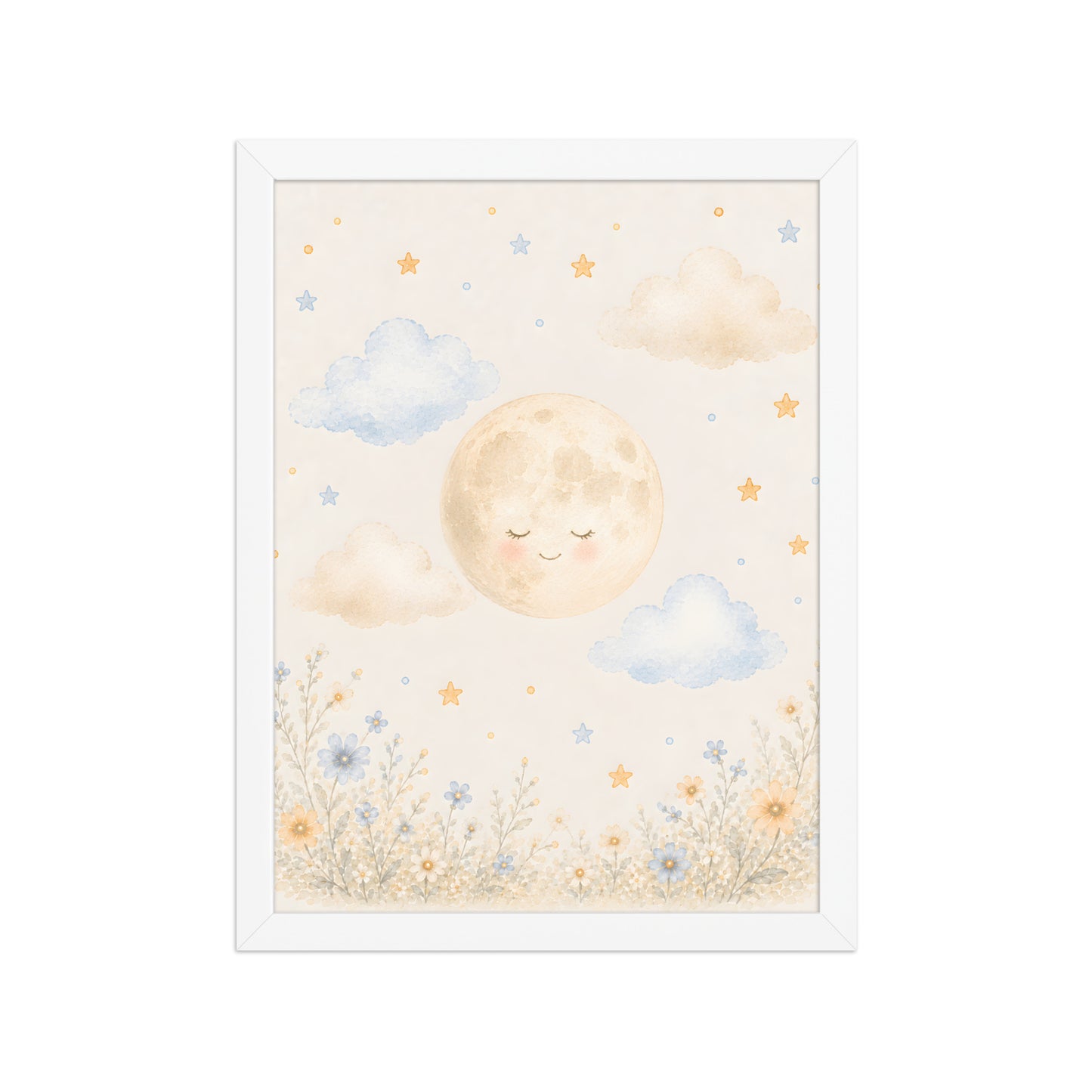 Sweet Dreams Moon — Nursery Framed Wall Art