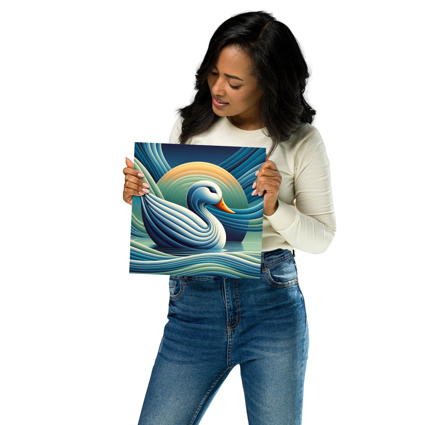 Abstract Duck Poster