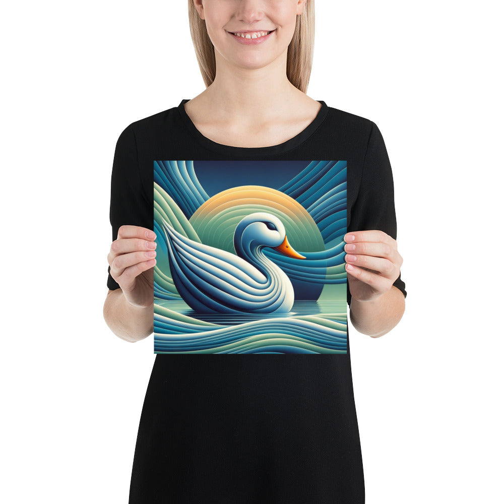 Abstract Duck Poster