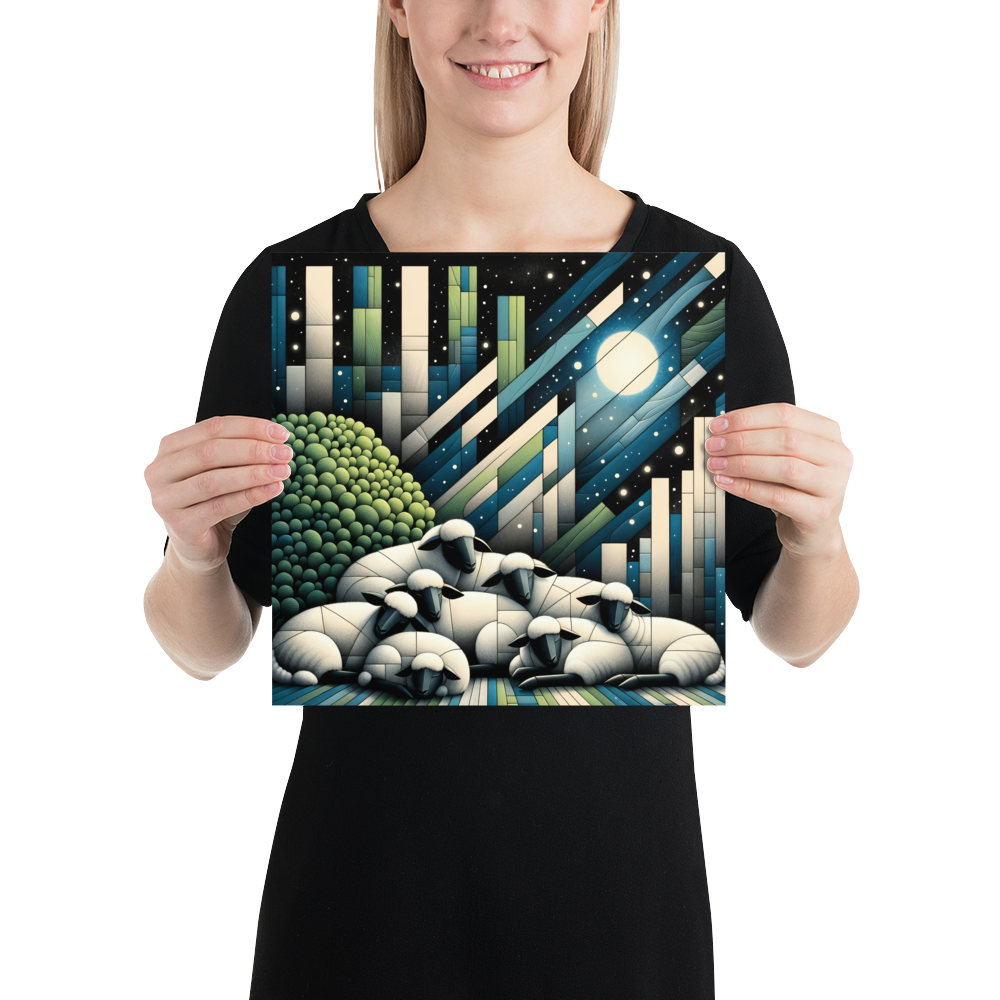 Dreaming Sheep Poster