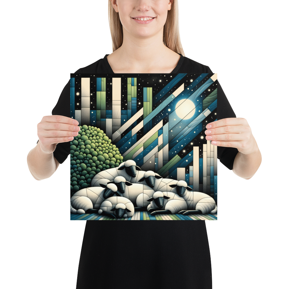 Dreaming Sheep Poster