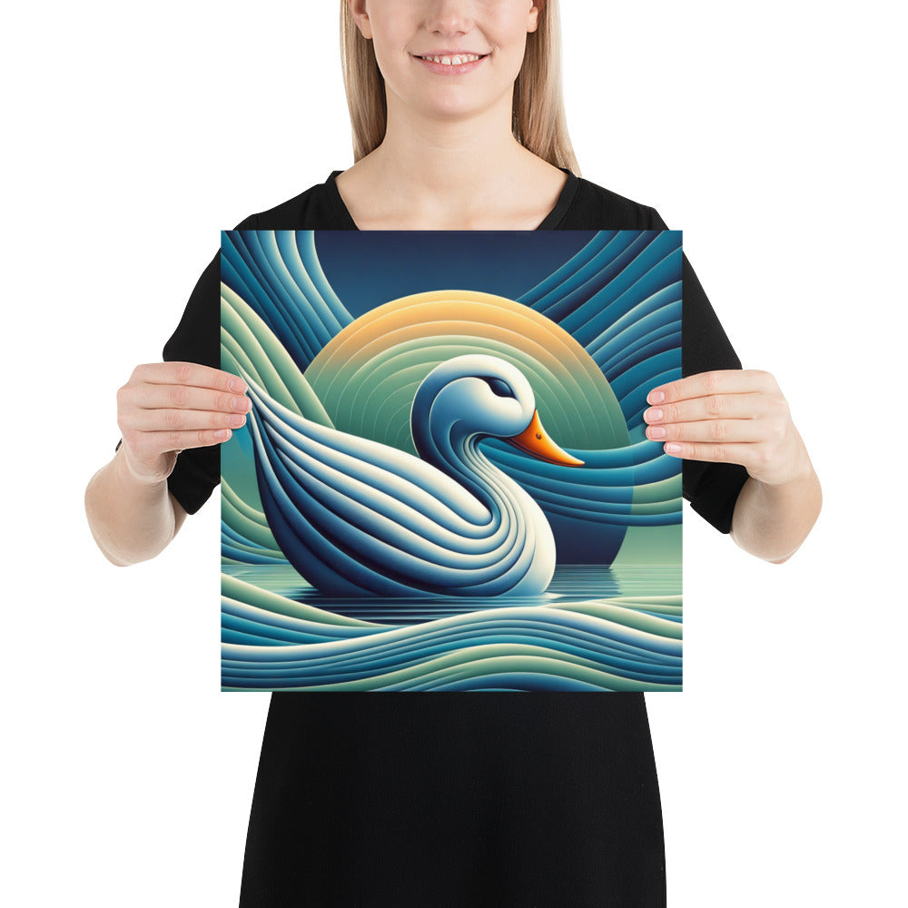 Abstract Duck Poster