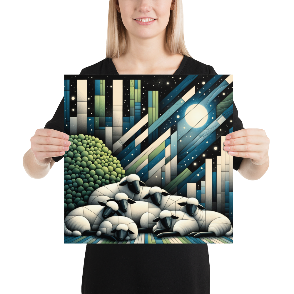 Dreaming Sheep Poster