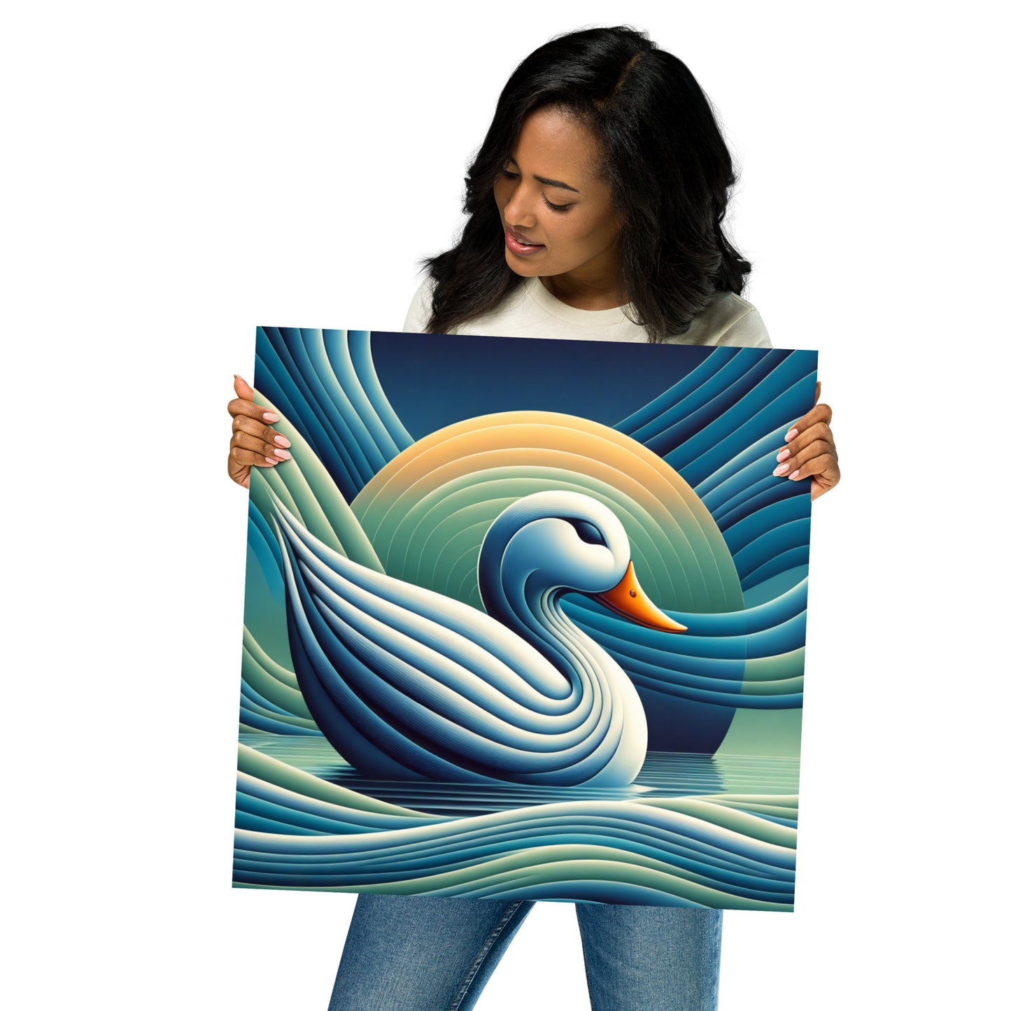 Abstract Duck Poster