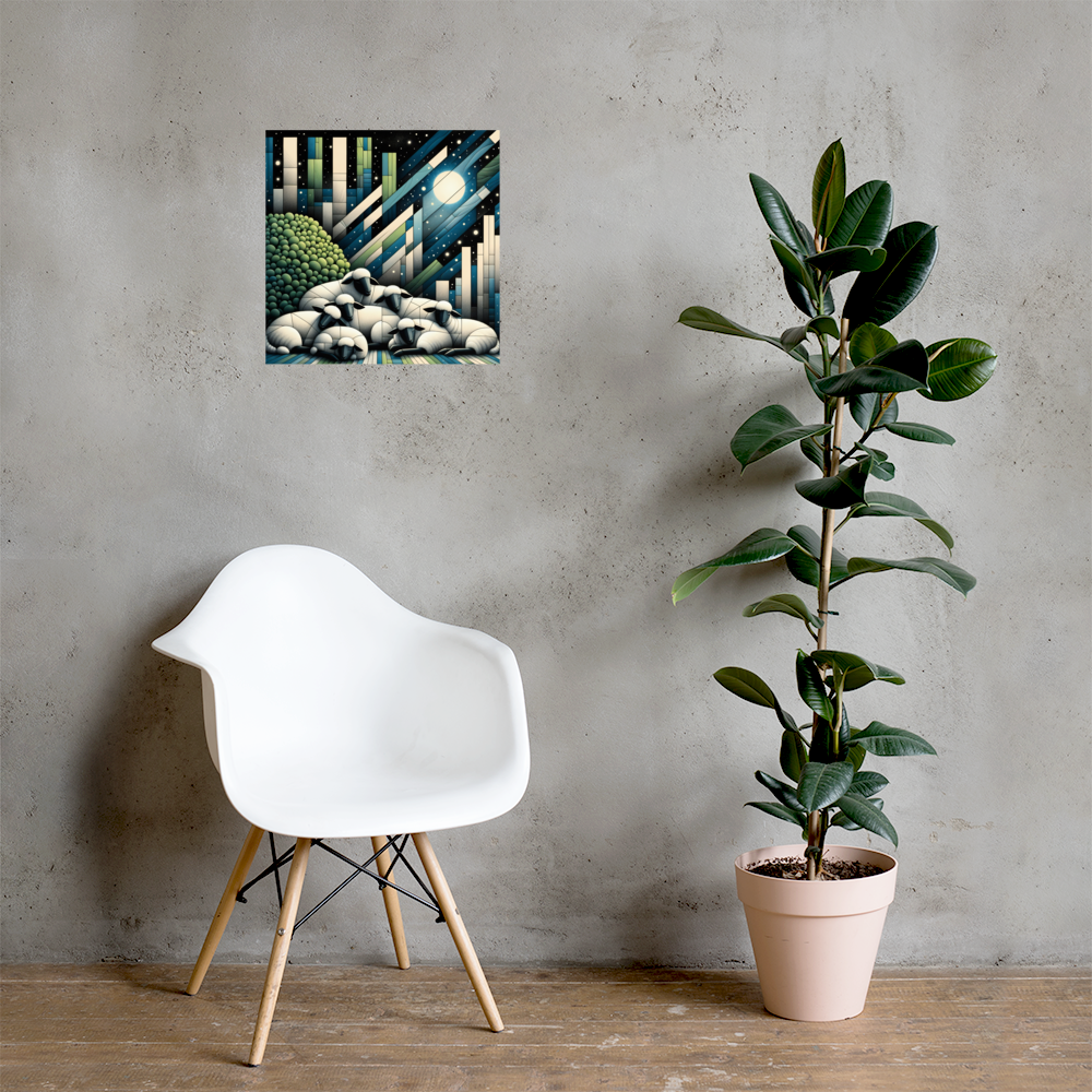 Dreaming Sheep Poster