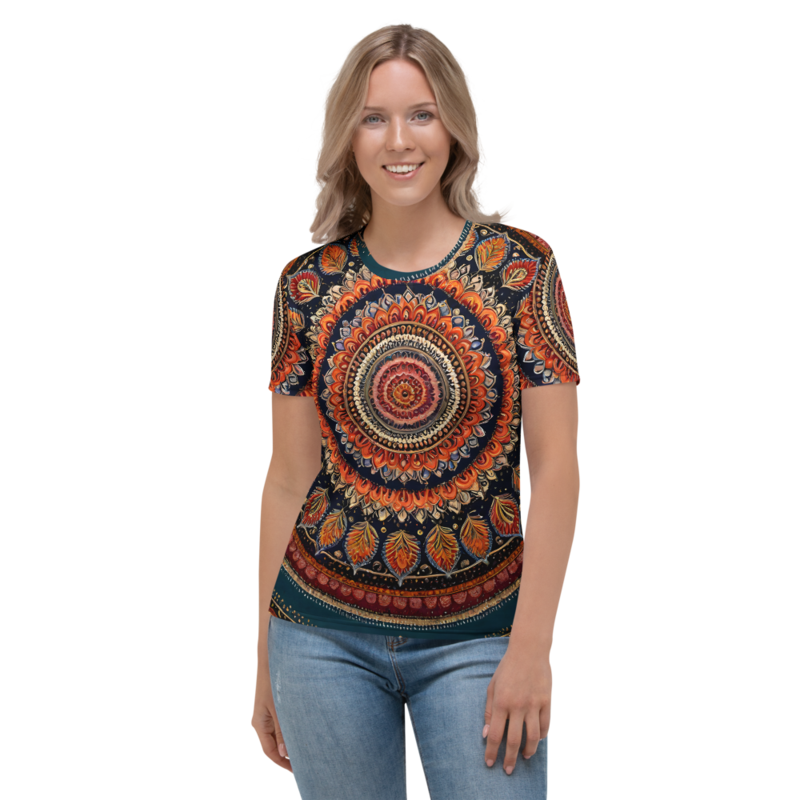 Women's T-Shirt: Mandala & Velvet