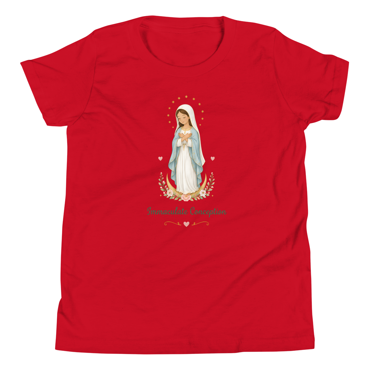 Immaculate Conception Girls — Printful flat · Red