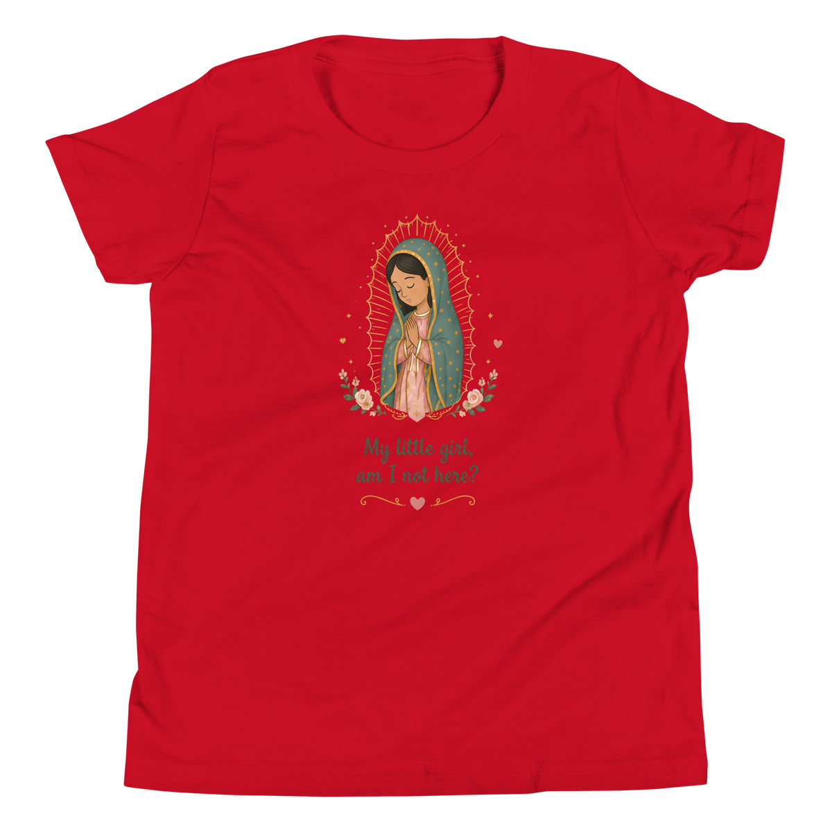 My Little Girl Guadalupe Girls — Printful flat · Red