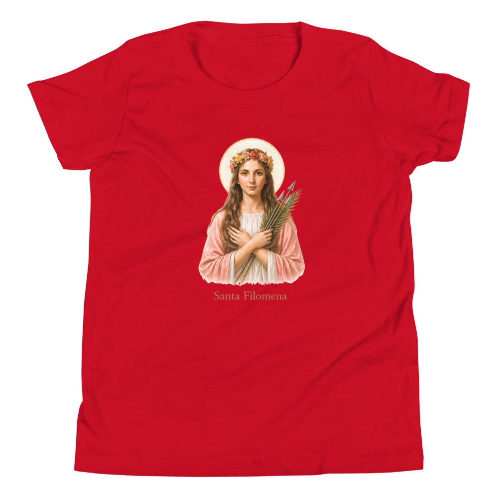 Santa Filomena Girls — Printful flat · Red