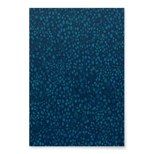 Teal Organic Diamonds Wrapping Paper