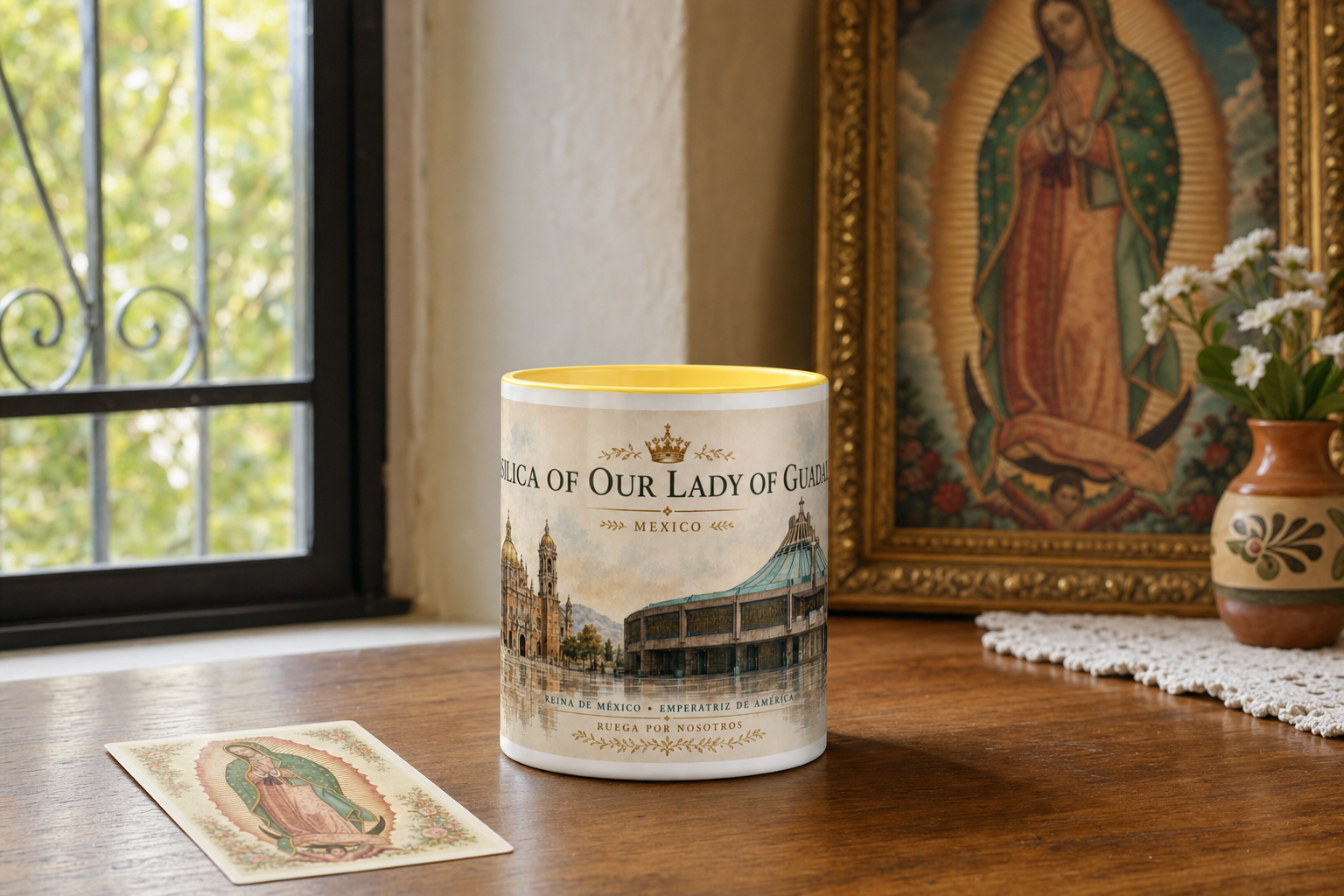 Basilica of Our Lady of Guadalupe Mug — Mexico — table lifestyle