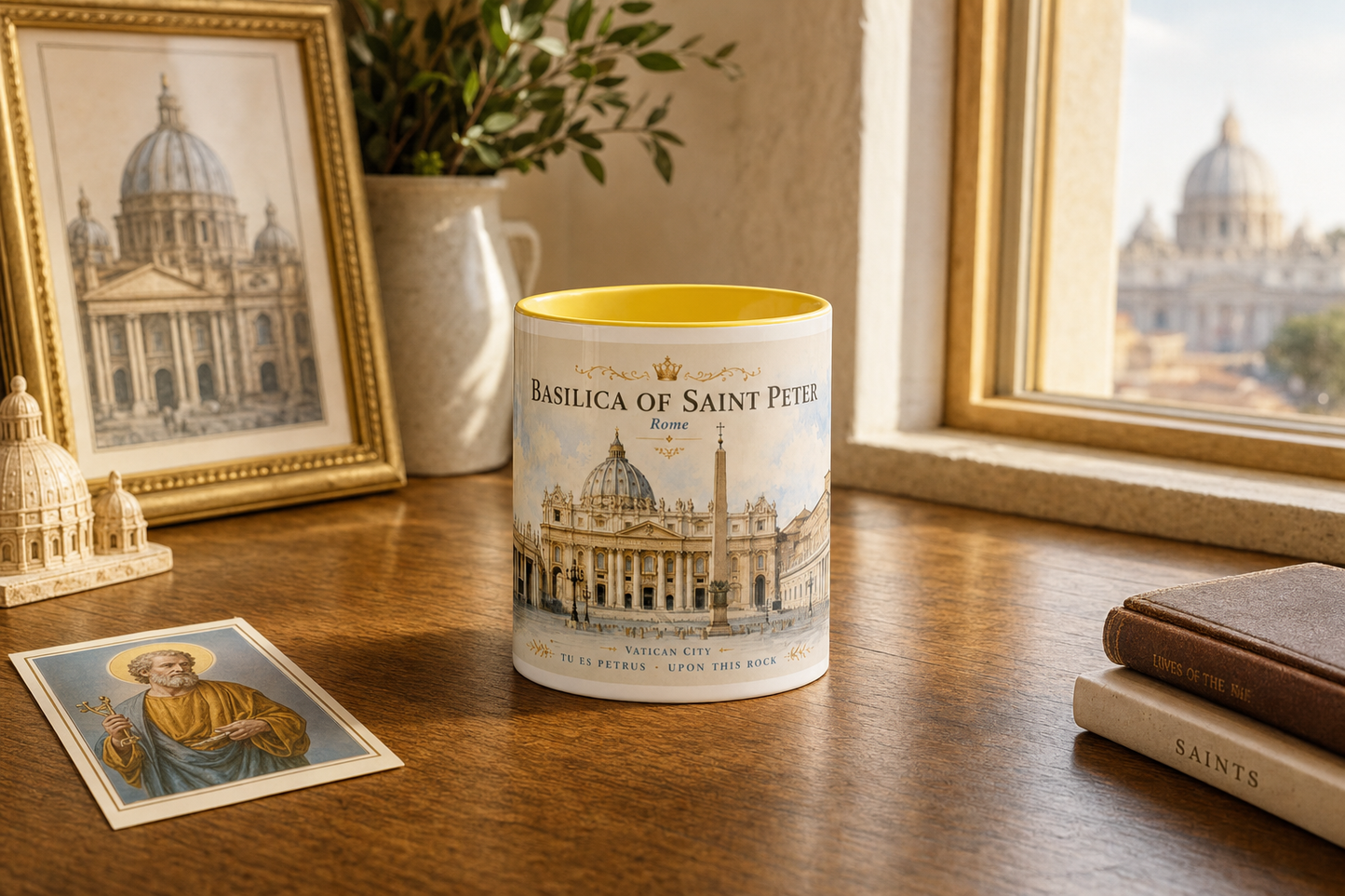 Basilica of Saint Peter Mug — Vatican City — table lifestyle