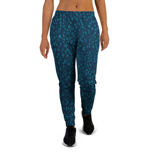 Teal Organic Diamonds Womens Joggers