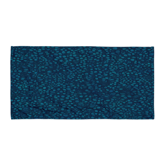 Teal Organic Diamonds Sublimated Towel