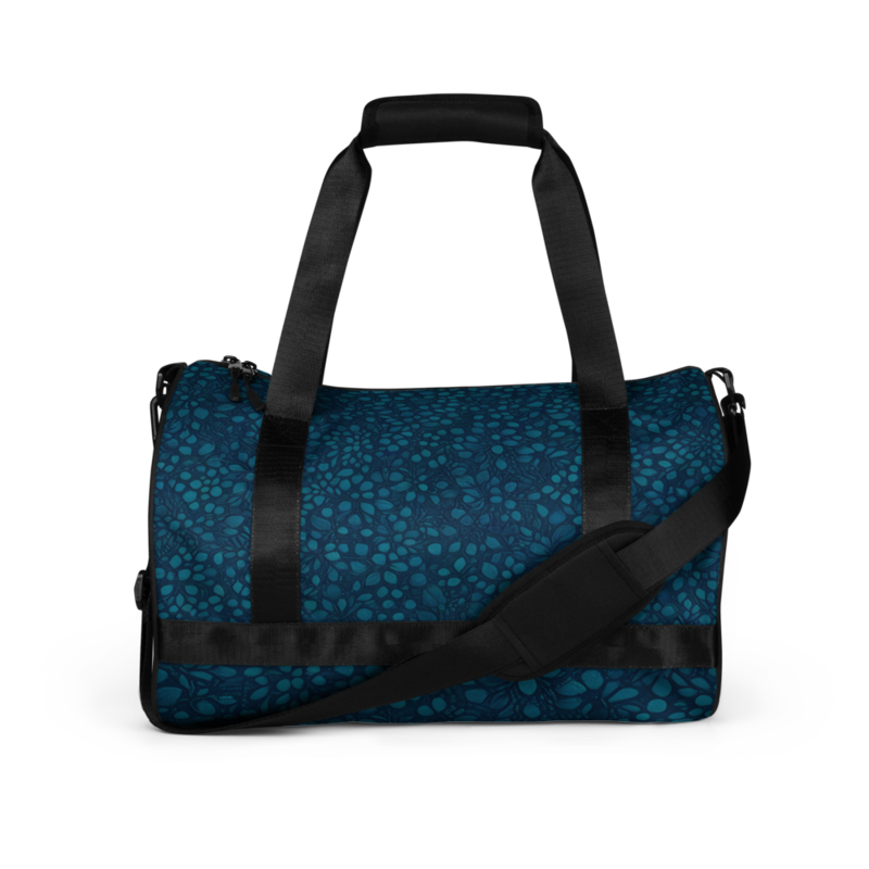 Teal Organic Diamonds Gym Bag
