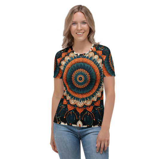 Women's T-Shirt: Mandala & Velvet