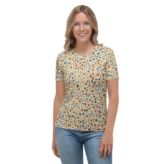 Women's T-Shirt: Watercolor & Parchment