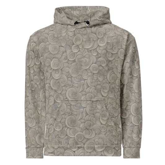 Eco Hoodie: Cloud & Ripple