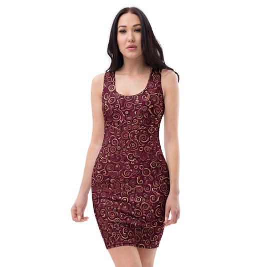 Bodycon Dress: Spirals & Plastic