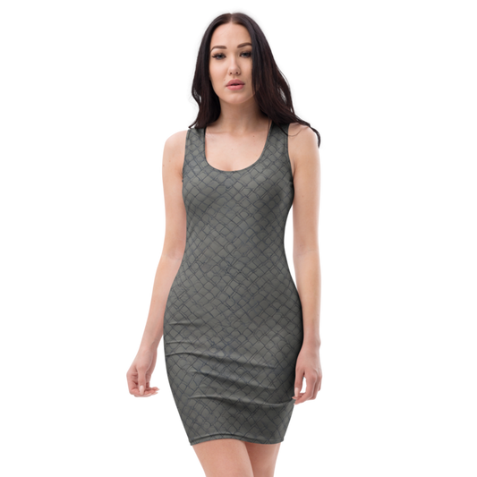 Bodycon Dress: Linen & Golden