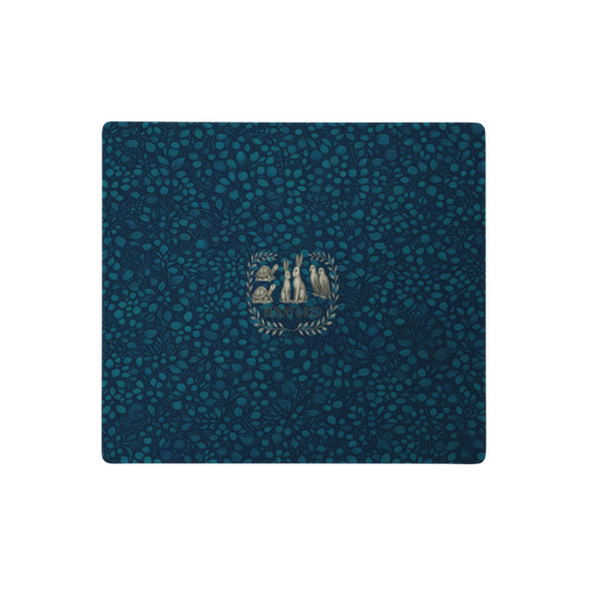 Teal Organic Diamonds Mouse Pad