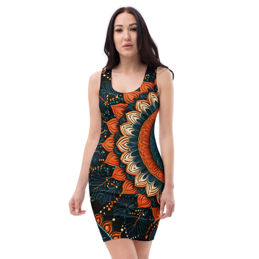 Bodycon Dress: Mandala & Velvet