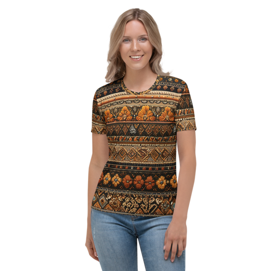 Women's T-Shirt: Autumnal & Cross