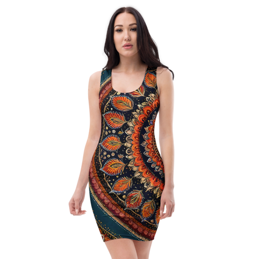 Bodycon Dress: Mandala & Velvet