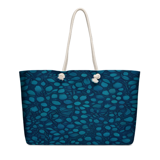 Teal Organic Diamonds Weekender Bag
