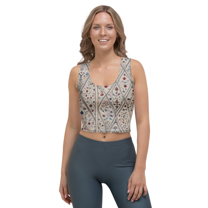 Crop Top: Embroidery & Parchment